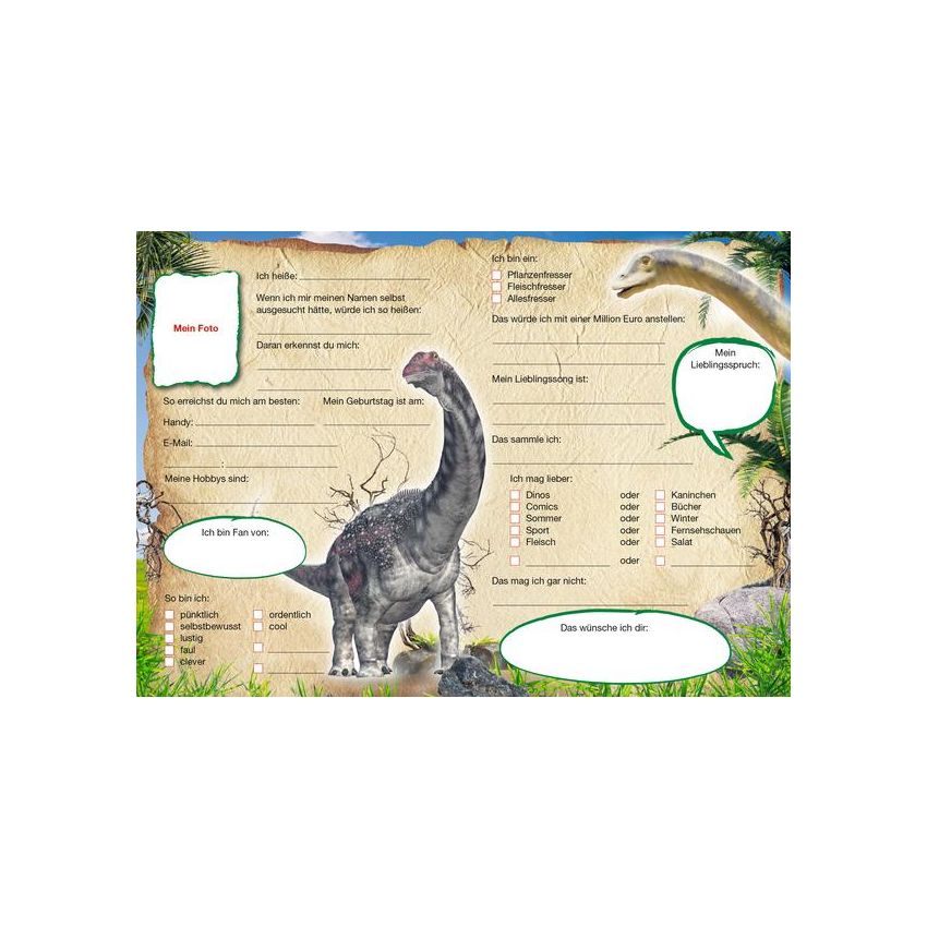 Panini Books - Freundebuch Dinosaurier