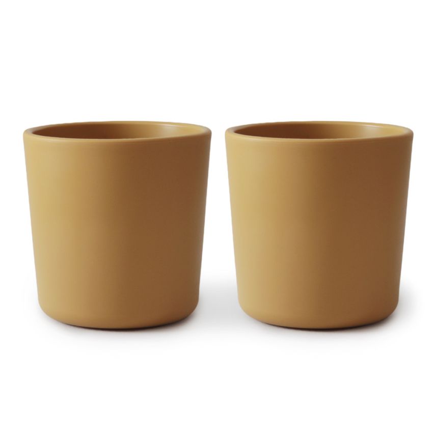 Mushie - 2er Set Trinkbecher Mustard