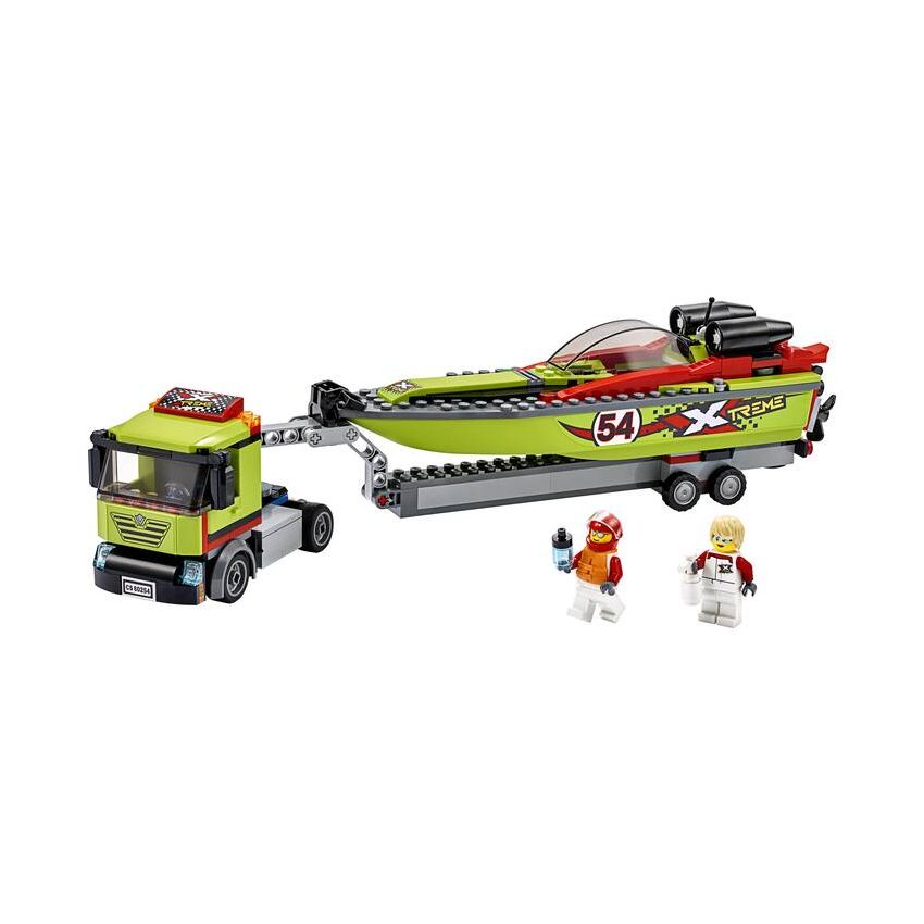 LEGO® City 60254 - Rennboot-Transporter