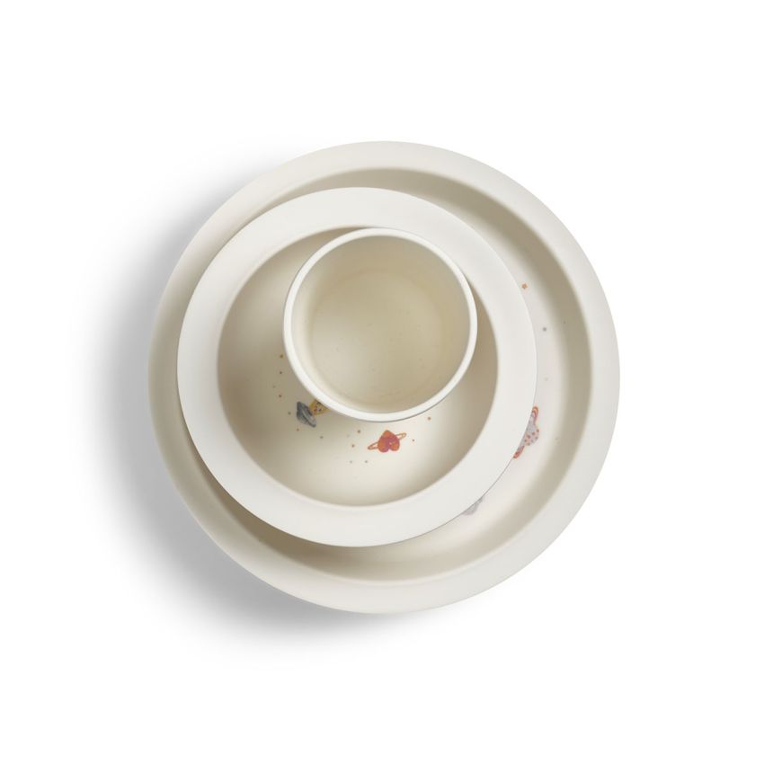 Elodie - 3-teiliges Geschirrset Saugnapf - Spaceland