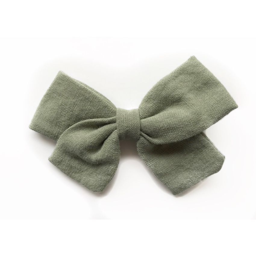 Forever Autumn - Leinen Haarclip Sage Green