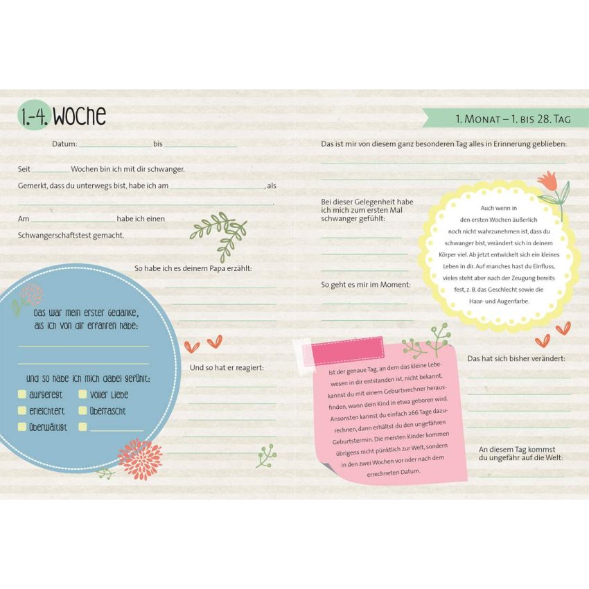 Circon Verlag - Mein Baby! Tagebuch für die Schwangerschaft