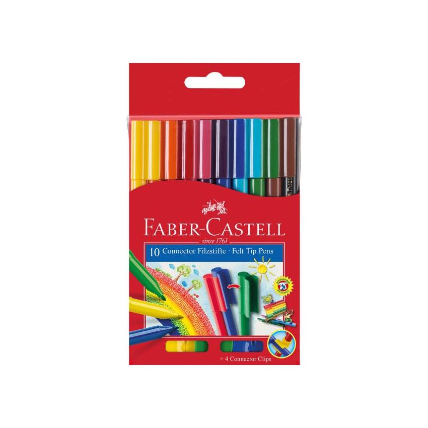 Faber-Castell - Fasermaler Connector 10er Etui