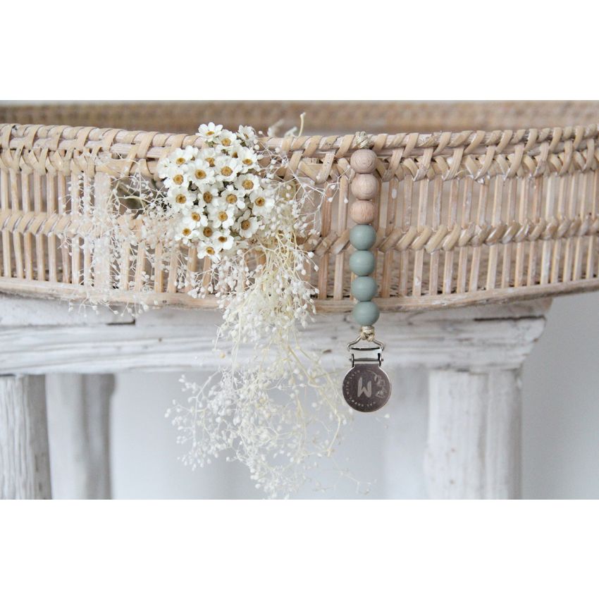 Mrs Ertha - Schnuller Clip Sage