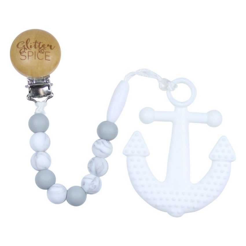 Glitter & Spice - Kaukette Anker weiss