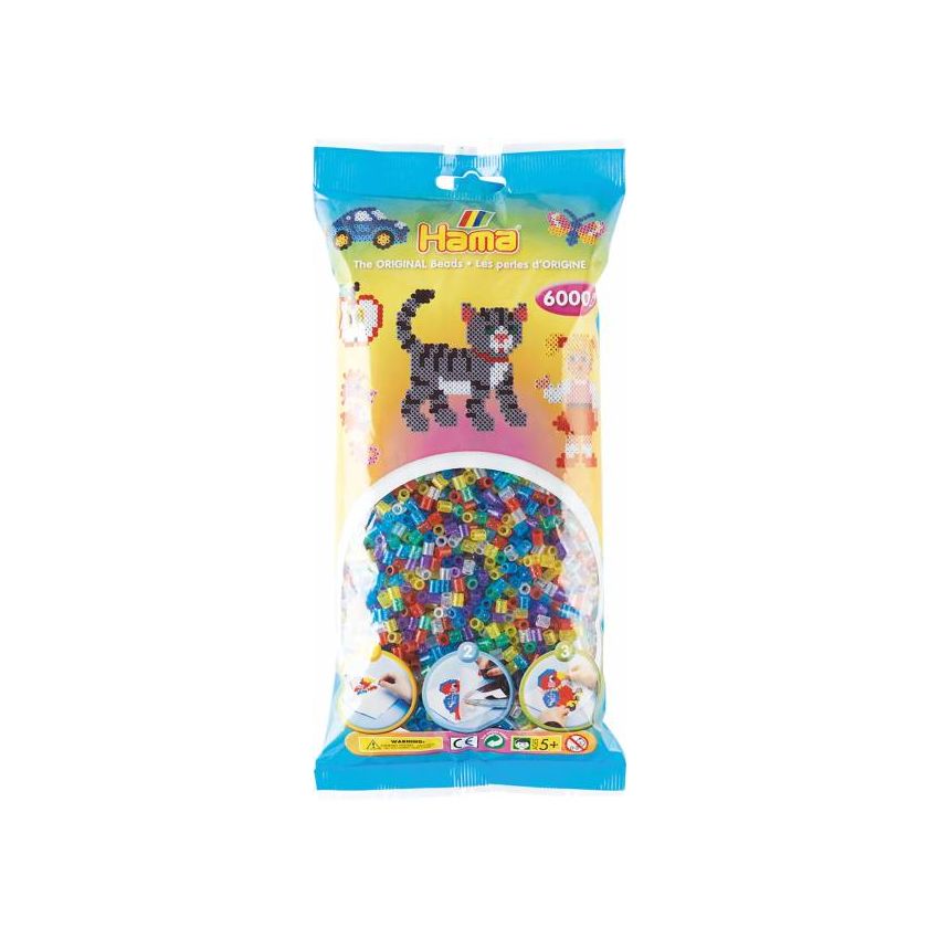 Hama - Midi Bügelperlen Gltter gemischt 6000 Stk