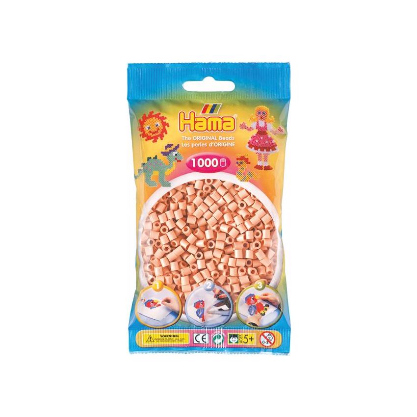 Hama - Midi Bügelperlen hautfarbe Perlen 1000 Stk