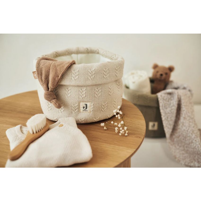 Jollein - Aufbewahrungskörbchen Grain Oatmeal