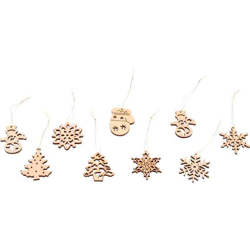 Small Foot - Holzhänger „Schneemannbox“