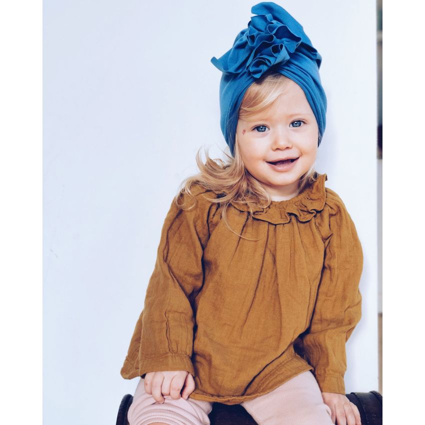 Looks by Luks -  Turban Organic Steel blue