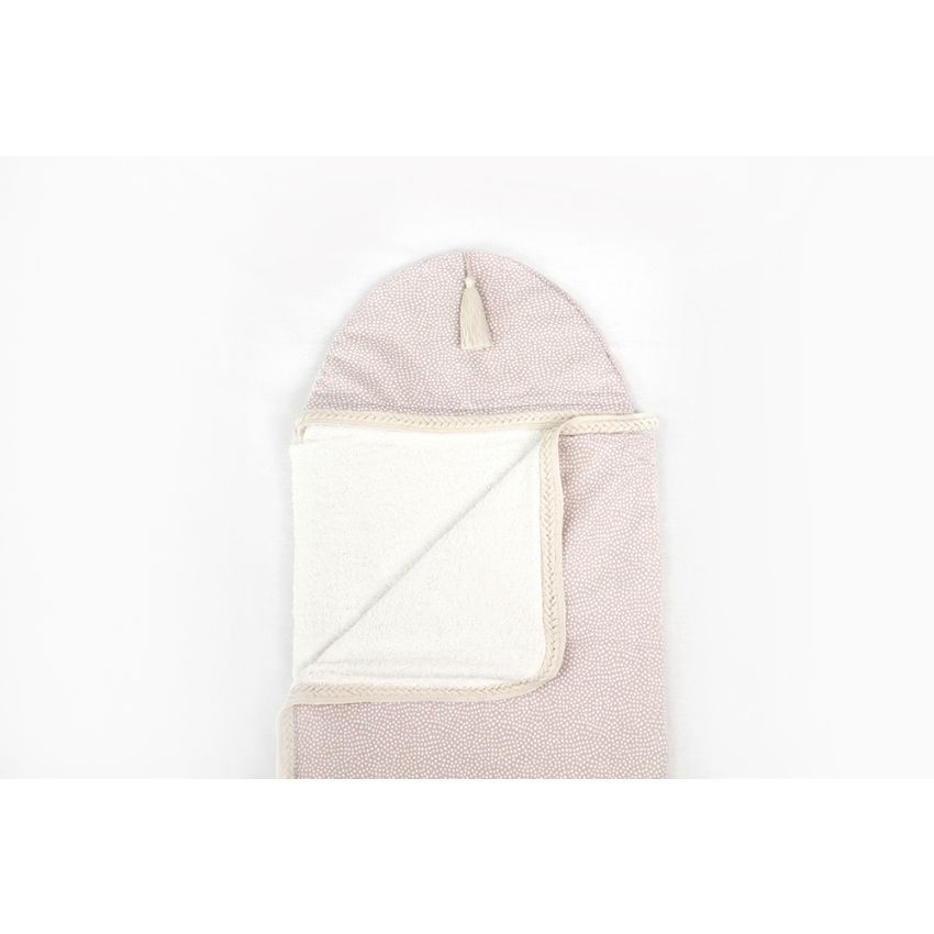 Mrs Ertha - Kapuzen- Badetuch Kleinkind Blush Dots