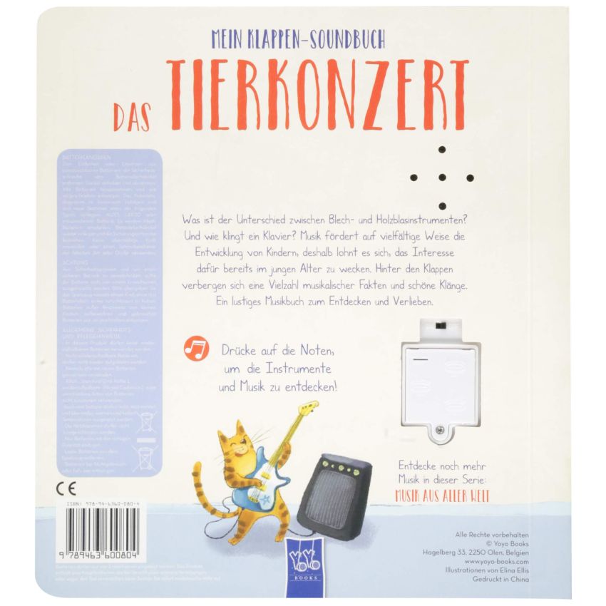 YoYo Books - Das Tierkonzert - Mein Klappen-Soundbuch