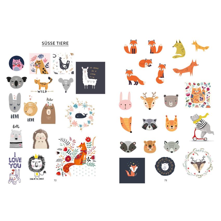 EMF Verlag - Bullet Journal Stickerbuch – 800 Tiere aus aller Welt