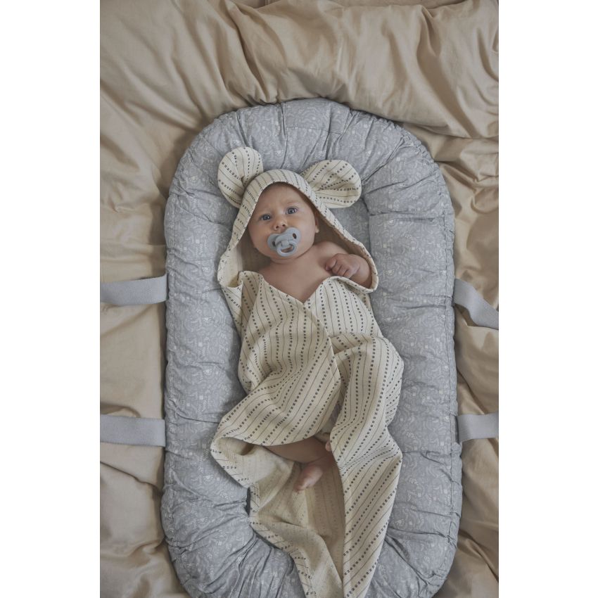 Elodie - Kapuzen Badetuch Pinestripe