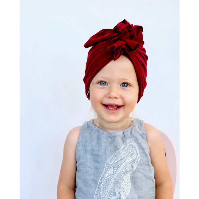 Looks by Luks -  Turban Basic light Maroon Red