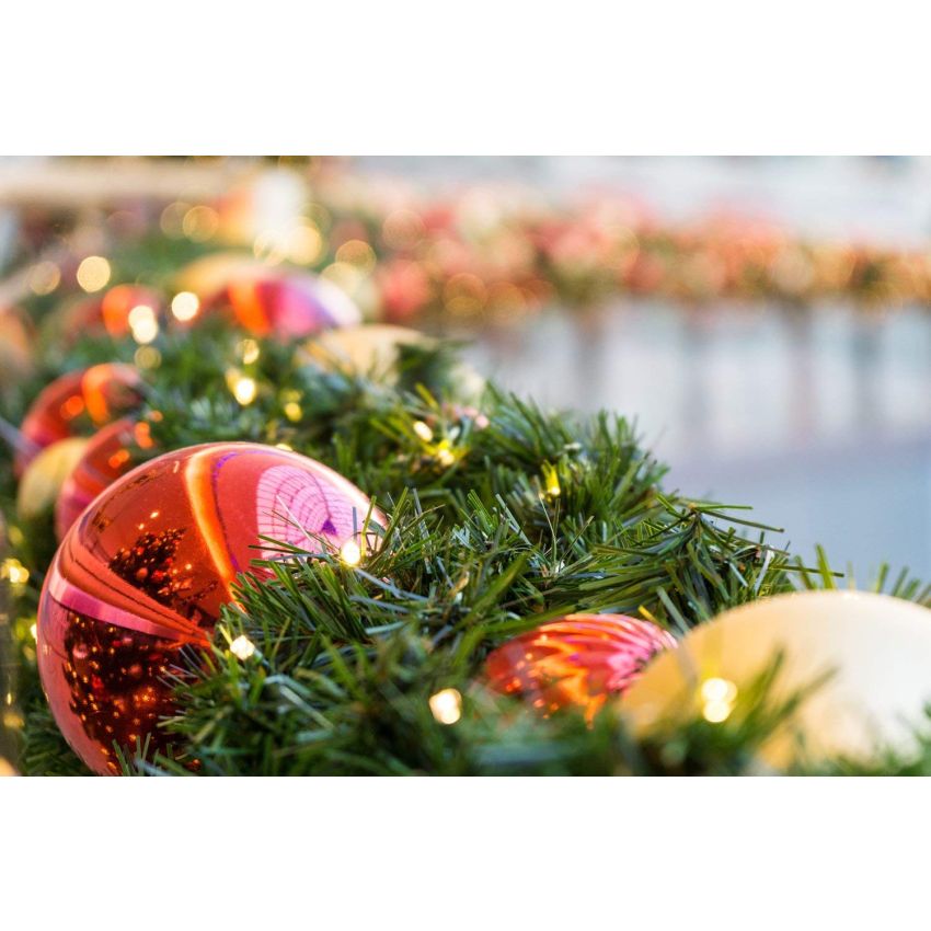 Idena - LED Lichterkette für innen und außen, 400er warm weiß