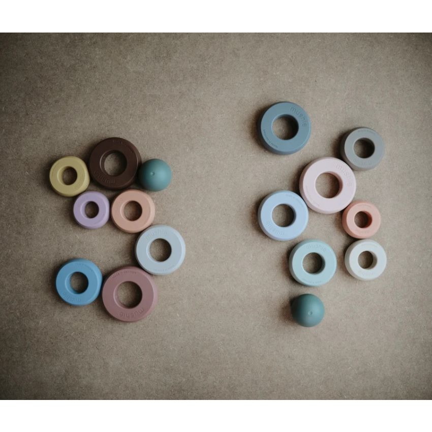 Mushie - Steckturm Retro Farben