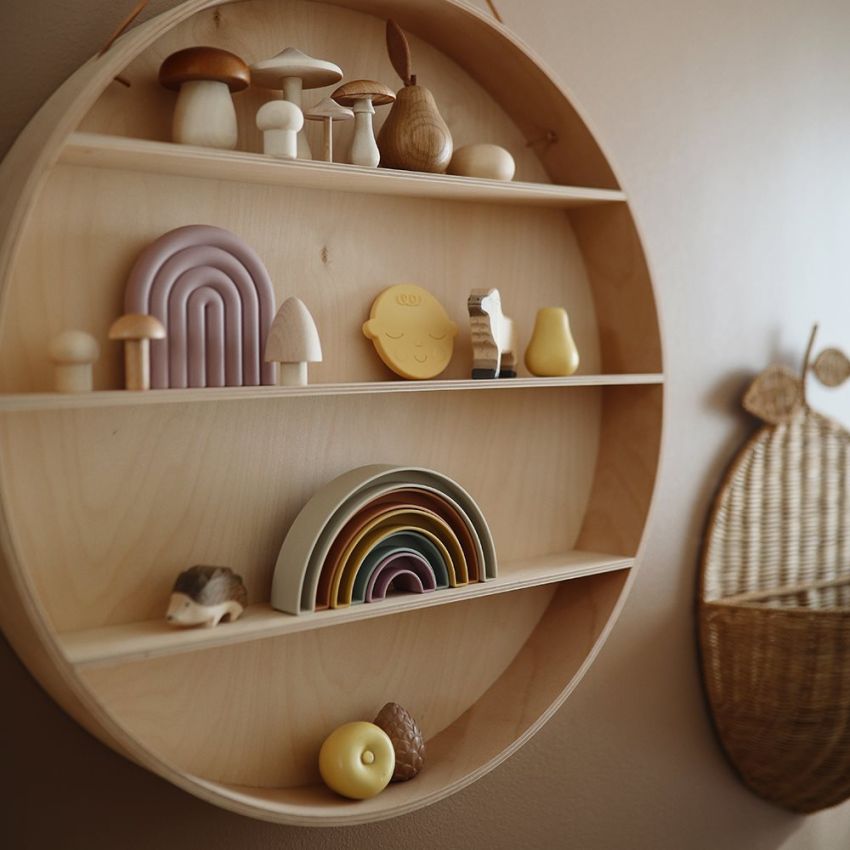 Mushie - Stapel - Regenbogen Tropical