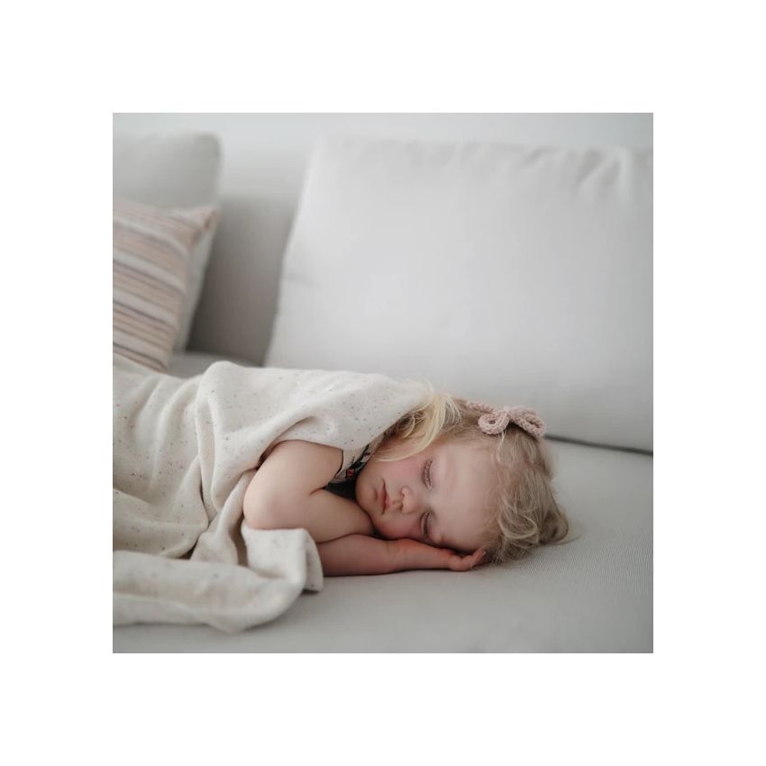 Mushie - Strickdecke Confetti Ivory