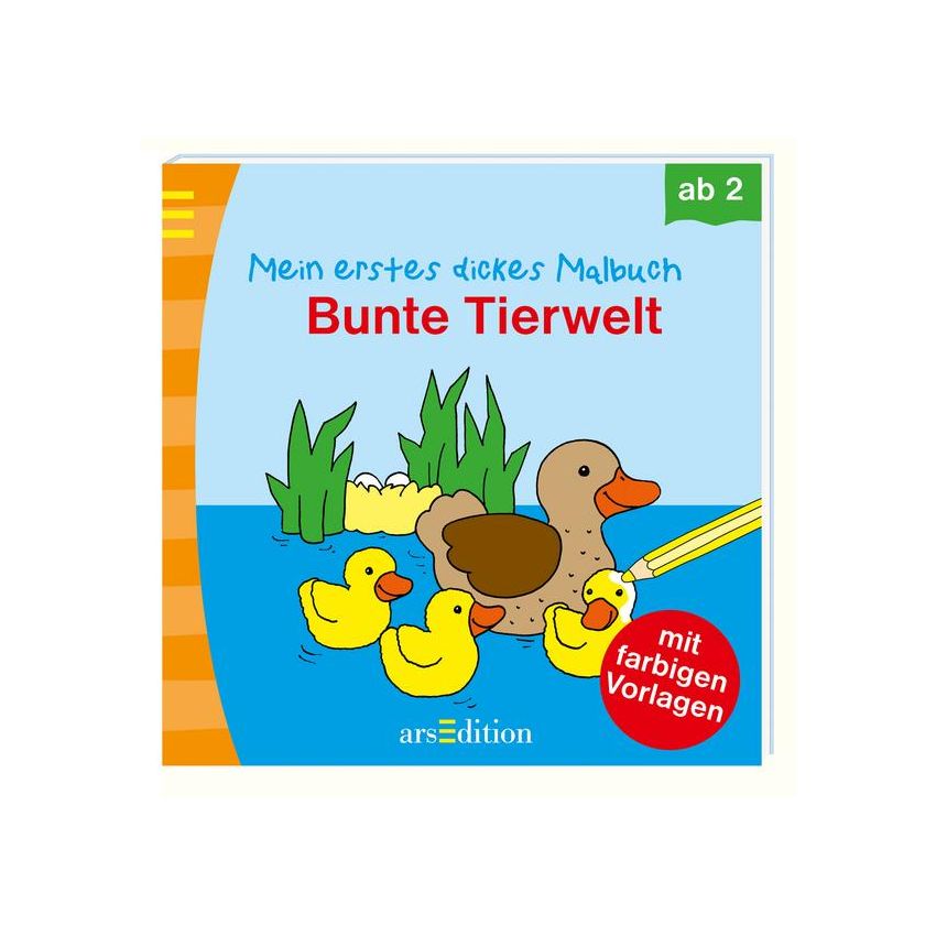 arsEdition - Mein erstes dickes Malbuch Bunte Tierwelt