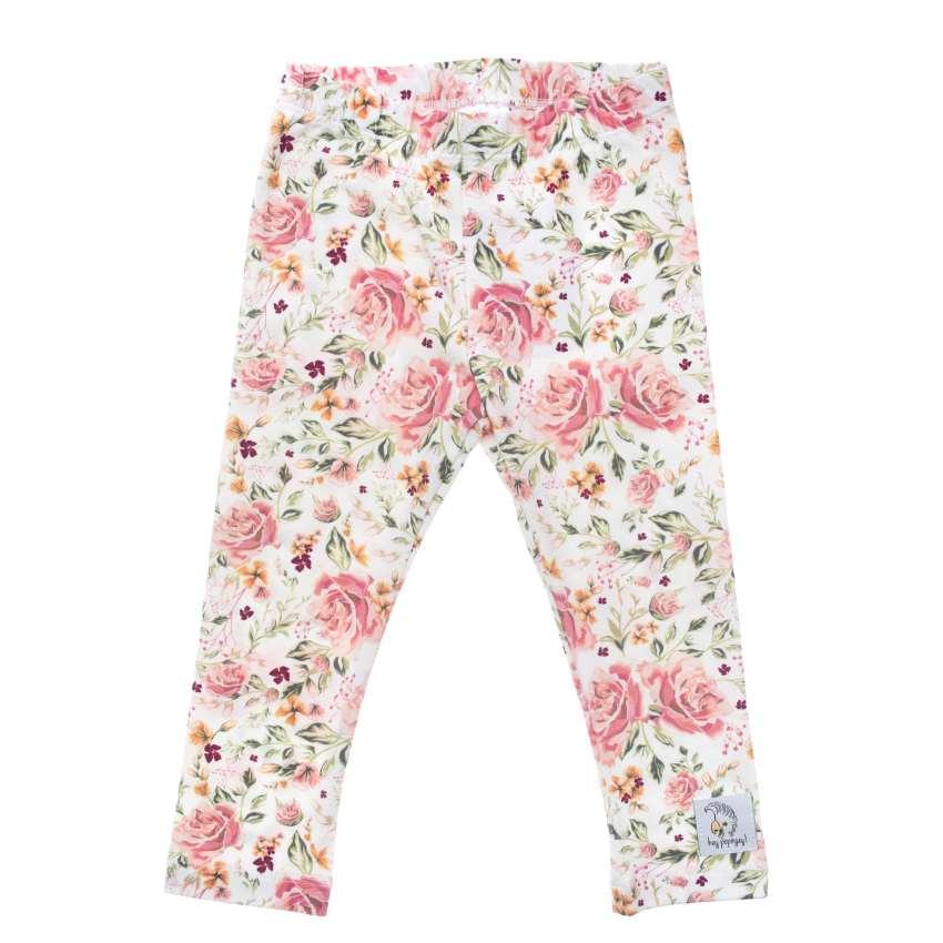 Hey Popinjay! - Leggings White Roses