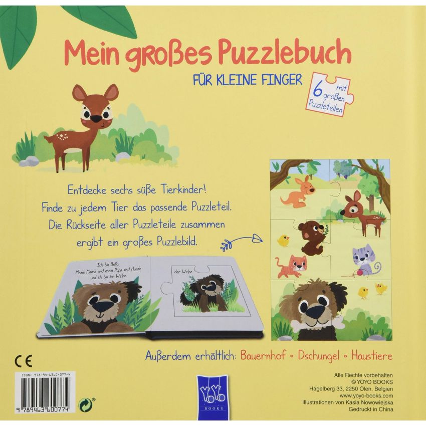 YoYo Books - Mein großes Puzzlebuch für kleine Finger- Bär