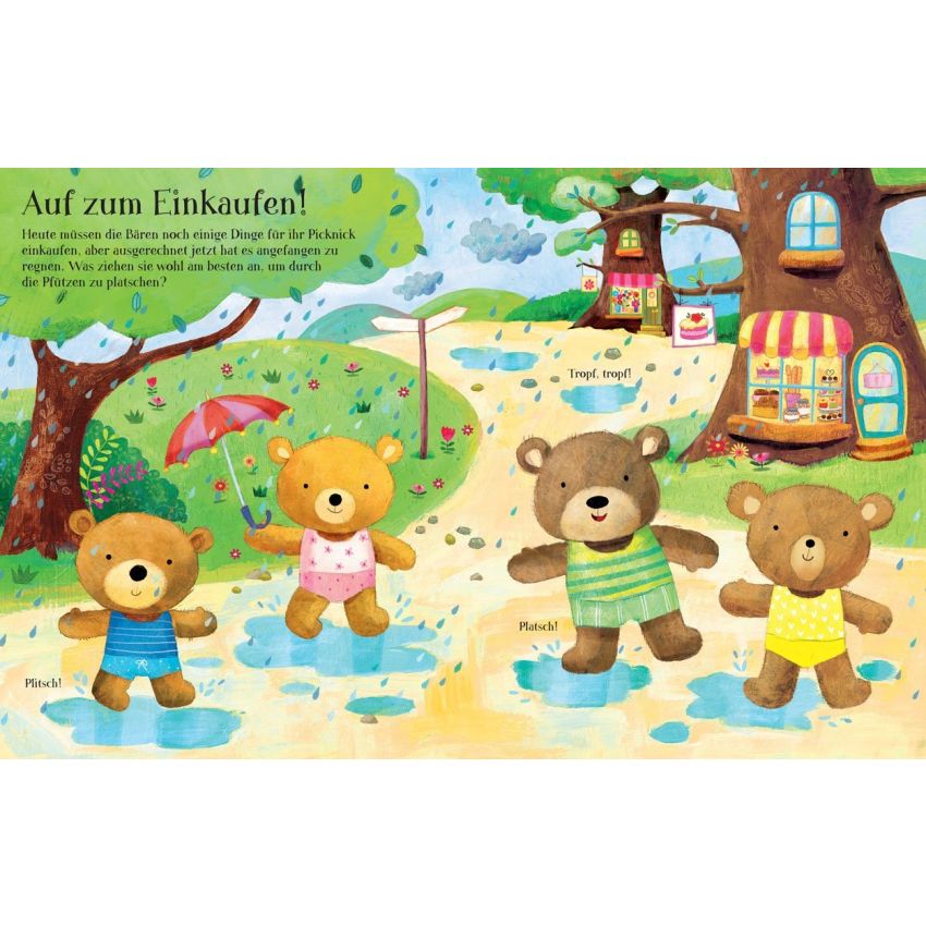 Usborne Verlag - Mein Anziehbären-Stickerbuch: Im Bärenland