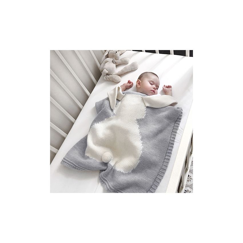 Apero - Knit Manufactory - Decke Bunny Grau