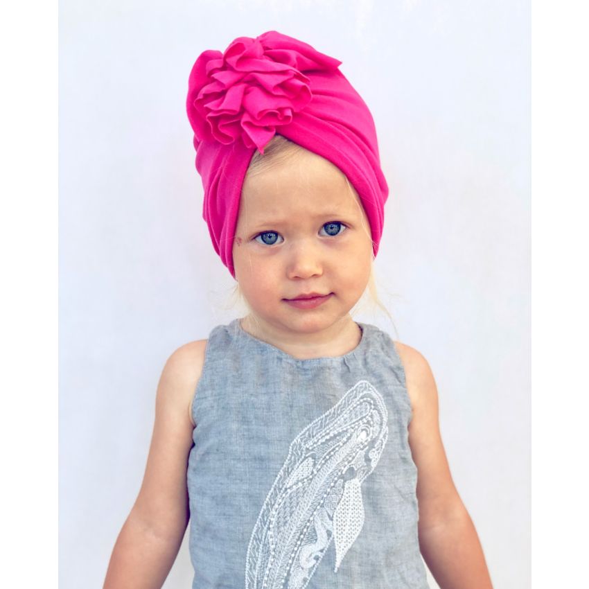 Looks by Luks -  Turban Basic light Fuchsia