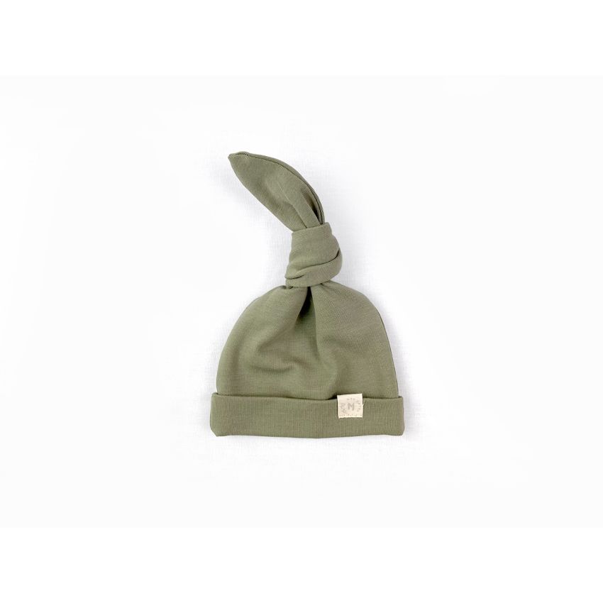 Mrs Ertha - Knoten- Beanie Olive