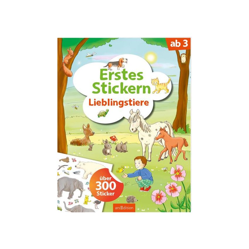 arsEdition - Erstes Stickern: Lieblingstiere