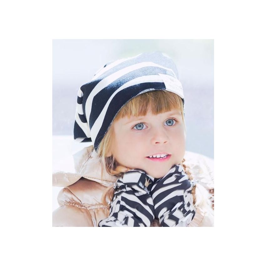 Elodie - Winter Beanie Zebra Sunshine