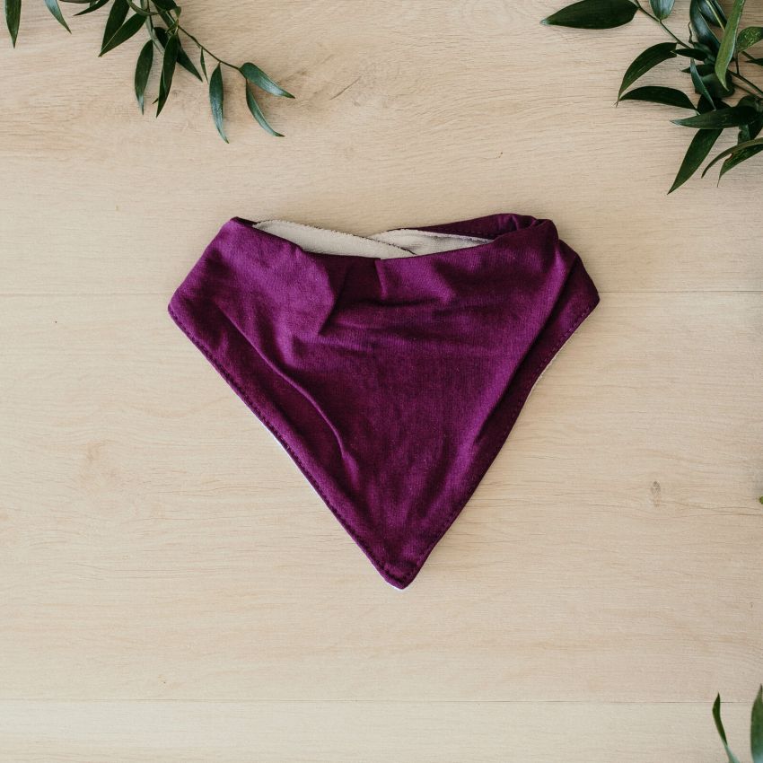 Snuggle Hunny - Bandana Lätzchen Fig Dunkelviolett