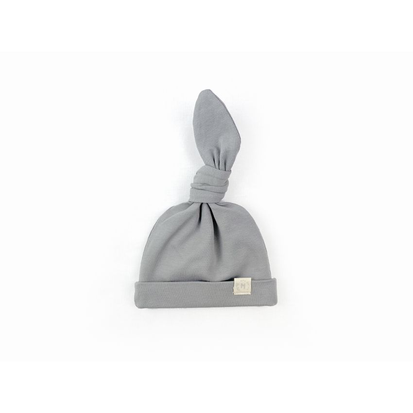 Mrs Ertha - Knoten- Beanie Grau