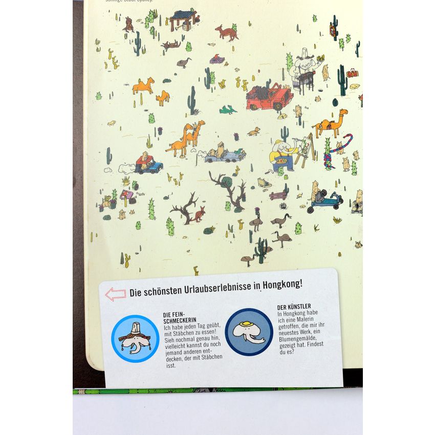 Laurence King Verlag - Mit Elefanten um die Welt - Ein Wimmelbuch für kleine Entdecker