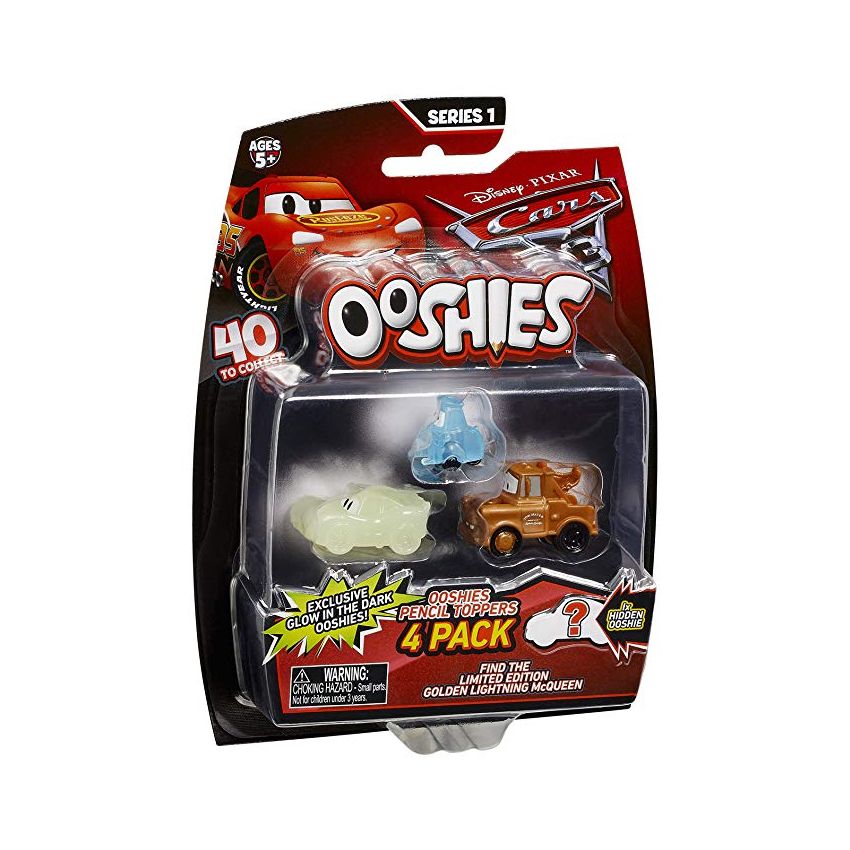 Ooshies - Cars 3 Sammelfiguren,4er Pack