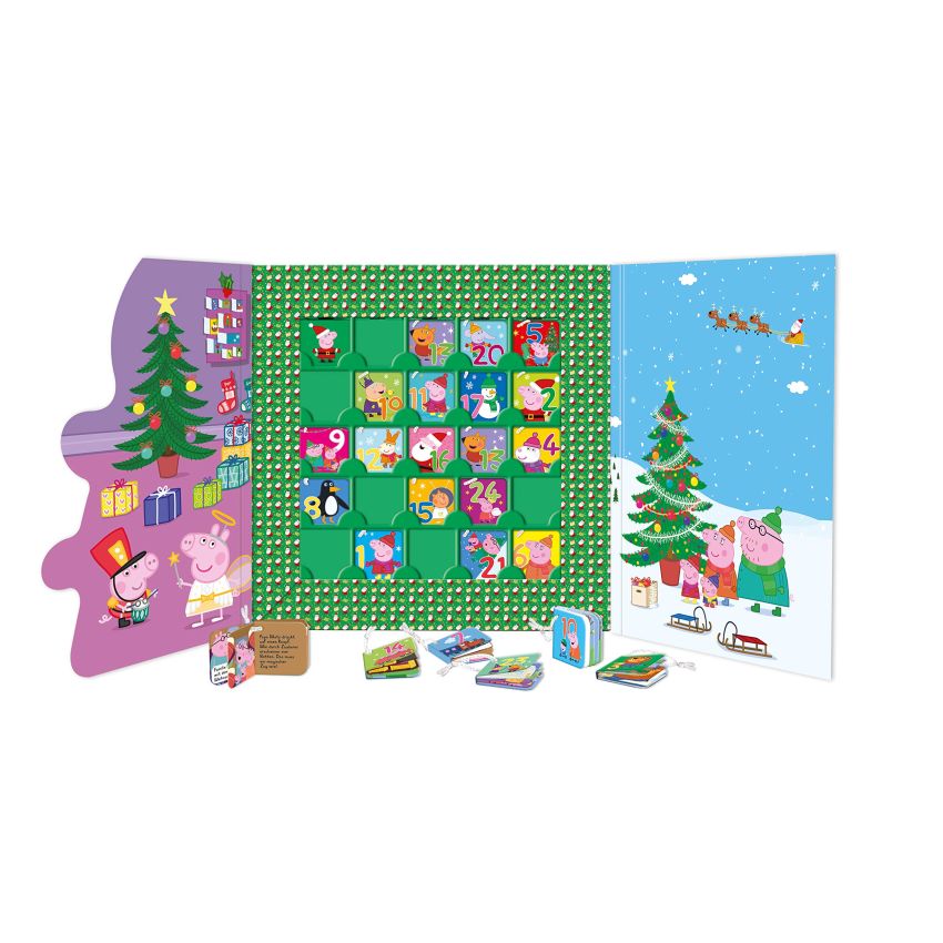 Pepa Pig Adventskalender mit 24 Büchlein