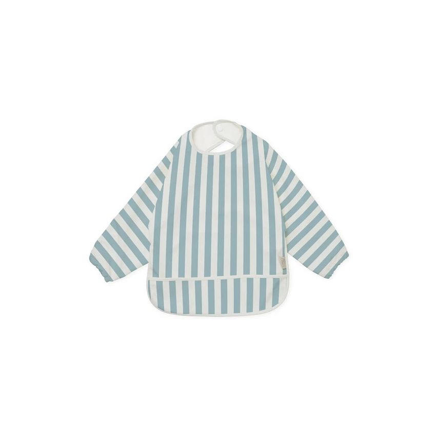 Cam Cam Copenhagen - Langarm Lätzchen Blue White Stripes