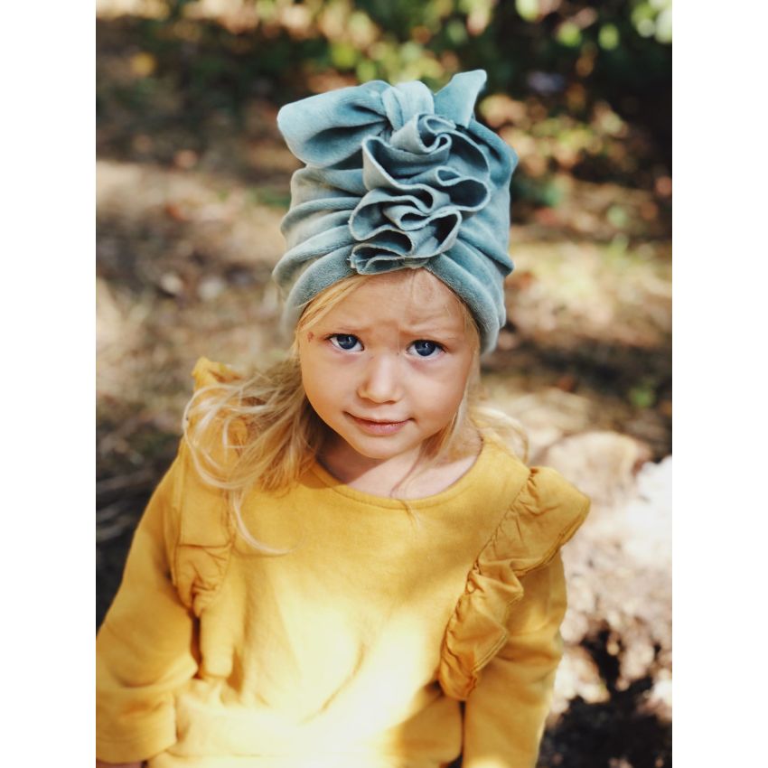 Looks by Luks -  Turban Samt Dusty Mint