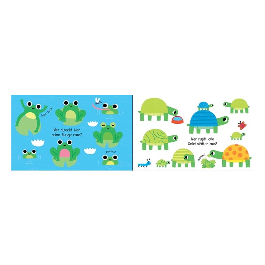 Usborne Verlag - Wer steht in der Pfütze? Ist es die Katze mit der Mütze?