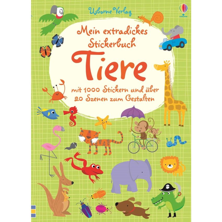Usborne Verlag - Mein extradickes Stickerbuch: Tiere