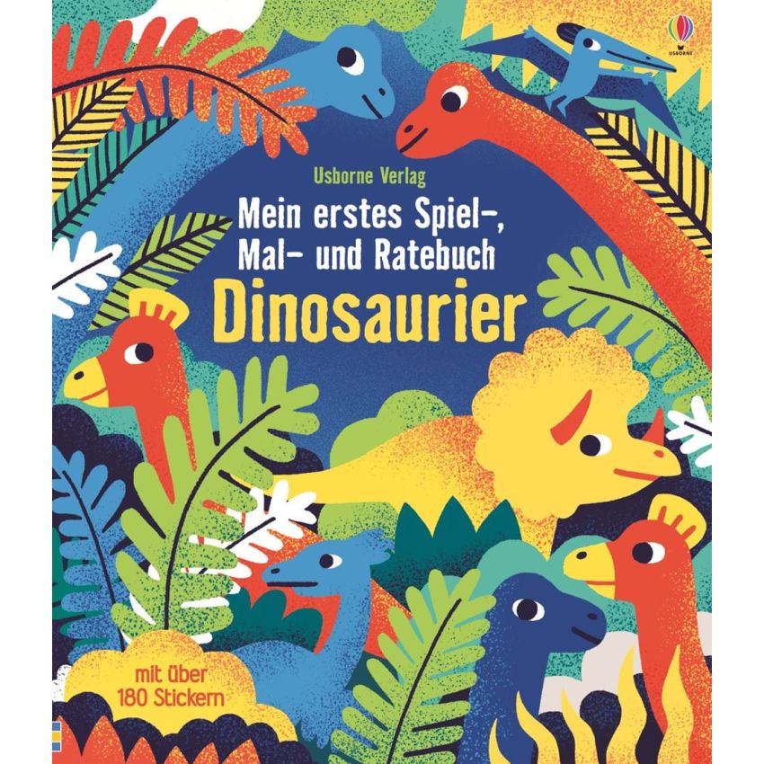 Usborne Verlag - Mein erstes Spiel-, Mal- und Ratebuch: Dinosaurier