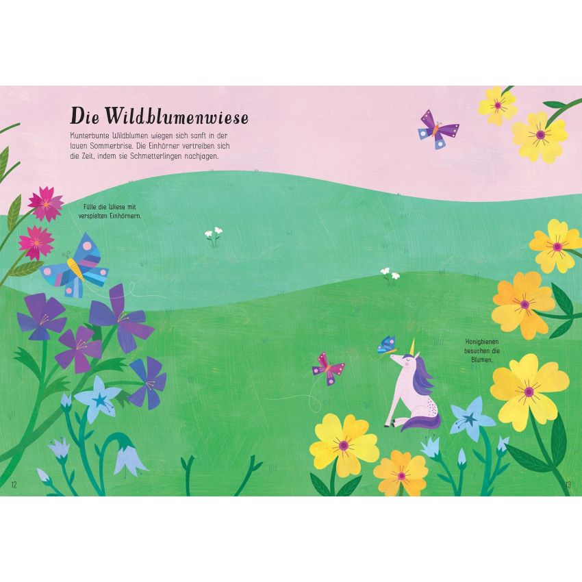 Usborne Verlag - Mein Immer-wieder-Stickerbuch: Einhörner