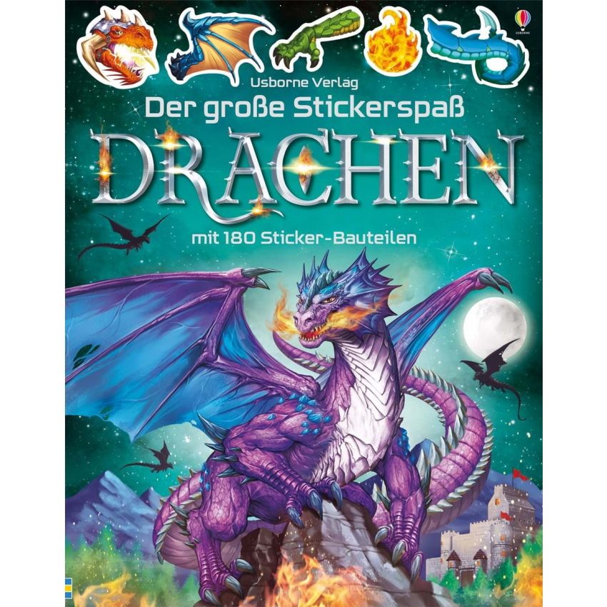 Usborne Verlag - Der große Stickerspaß: Drachen