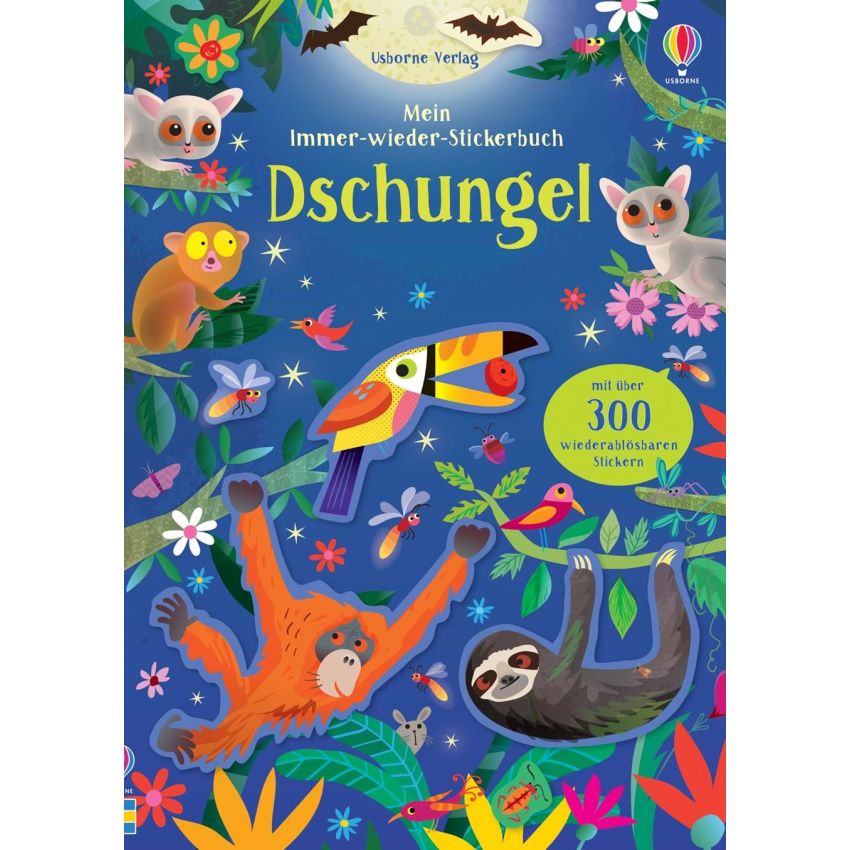 Usborne Verlag - Mein Immer-wieder-Stickerbuch: Dschungel