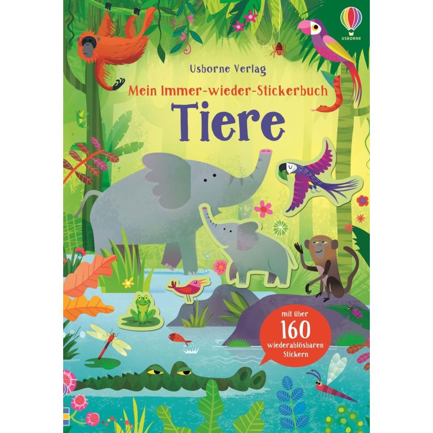 Usborne Verlag - Mein Immer-wieder-Stickerbuch: Tiere
