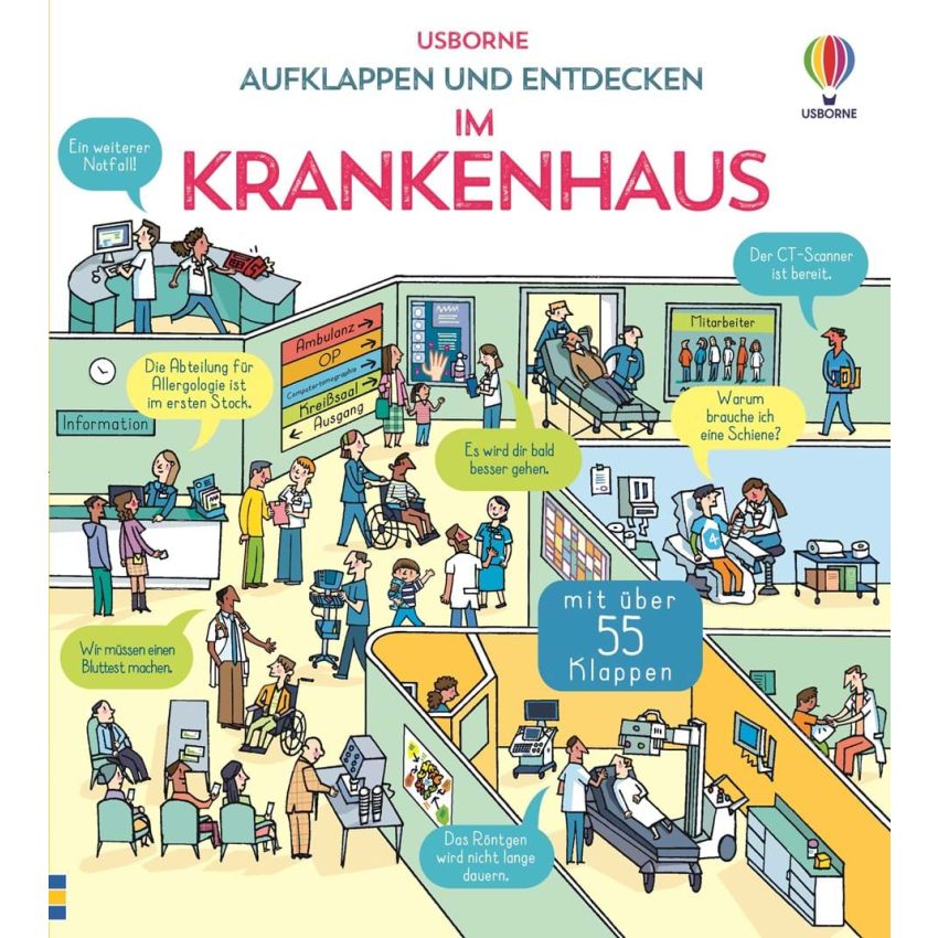 Usborne Verlag - Aufklappen und Entdecken: Im Krankenhaus