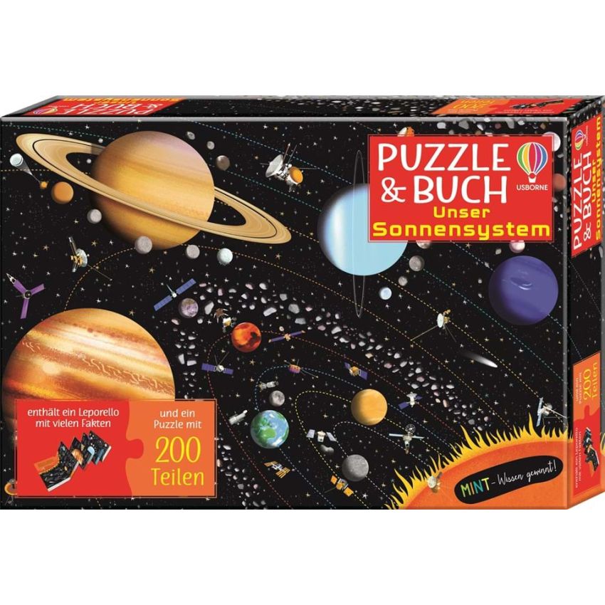 Usborne Verlag - Wissen gewinnt! Puzzle & Buch: Unser Sonnensystem