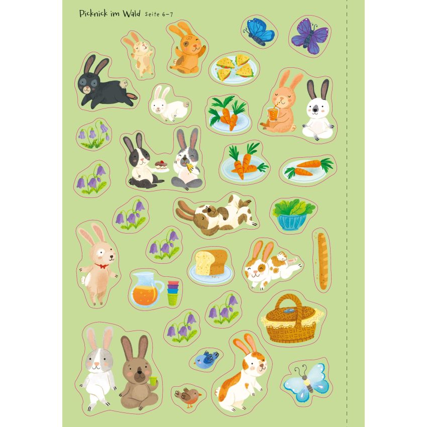 Usborne Verlag - Mein Immer-wieder-Stickerbuch: Osterhasen