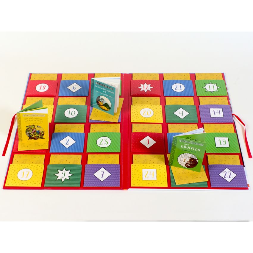 Adventskalender - Der Grüffelo und seine Freunde mit 24 Minibüchern